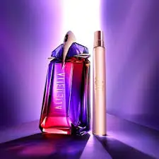 Luxurious bottle of Mugler Alien perfume with Mugler coupons.